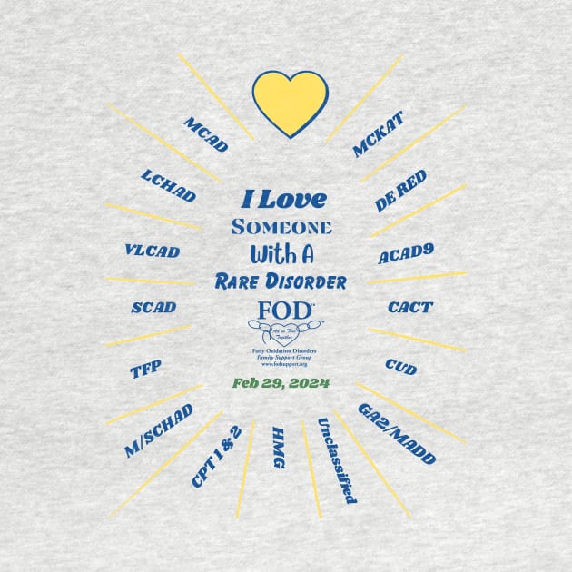 FOD Group Rare Disease Day 2024 I LOVE by FOD Family Support Group